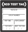 With RCD Test Tag for RCD Testing Models Only
